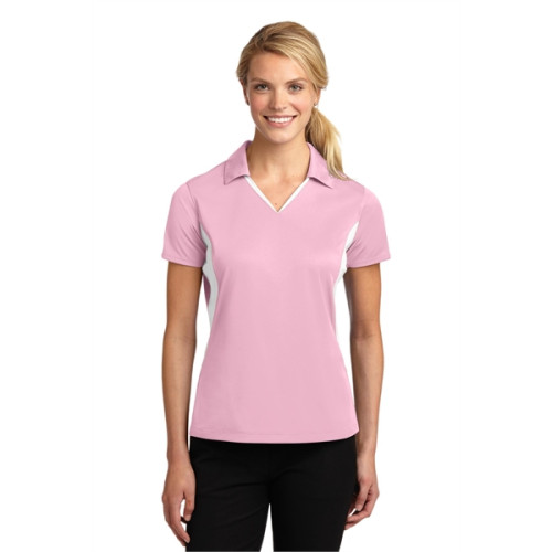 Sport-Tek Women's Side Blocked Micropique Sport-Wick Polo.