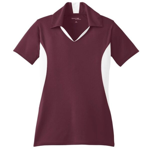 Sport-Tek Women's Side Blocked Micropique Sport-Wick Polo.