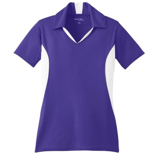 Sport-Tek Women's Side Blocked Micropique Sport-Wick Polo.