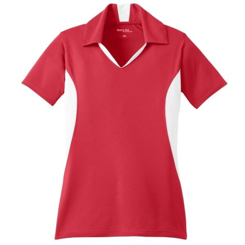 Sport-Tek Women's Side Blocked Micropique Sport-Wick Polo.