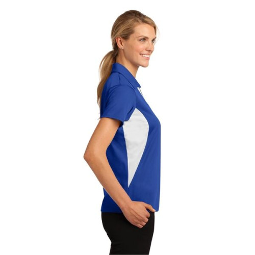Sport-Tek Women's Side Blocked Micropique Sport-Wick Polo.