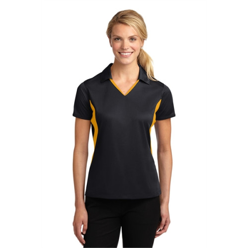 Sport-Tek Women's Side Blocked Micropique Sport-Wick Polo.