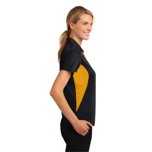 Sport-Tek Women's Side Blocked Micropique Sport-Wick Polo.