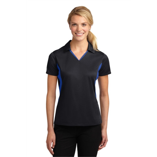 Sport-Tek Women's Side Blocked Micropique Sport-Wick Polo.