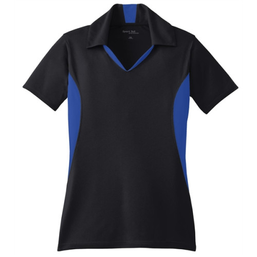 Sport-Tek Women's Side Blocked Micropique Sport-Wick Polo.