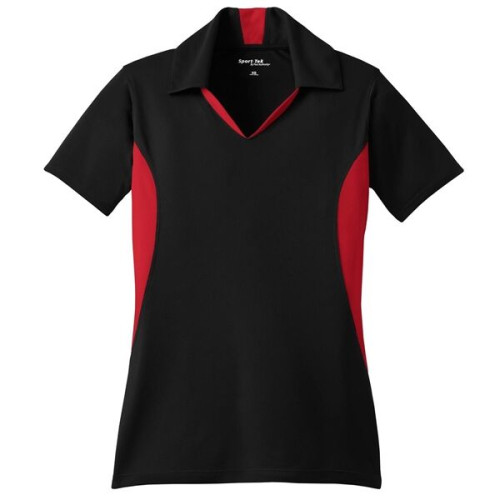 Sport-Tek Women's Side Blocked Micropique Sport-Wick Polo.