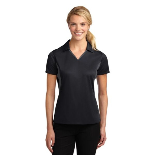 Sport-Tek Women's Side Blocked Micropique Sport-Wick Polo.