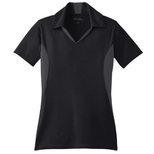 Sport-Tek Women's Side Blocked Micropique Sport-Wick Polo.