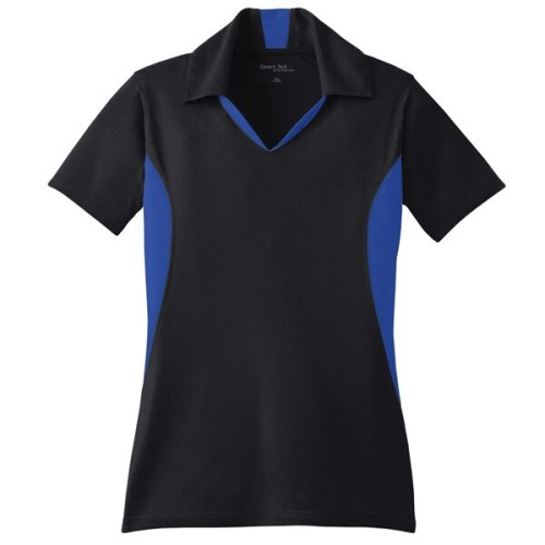 Sport-Tek Women's Side Blocked Micropique Sport-Wick Polo.