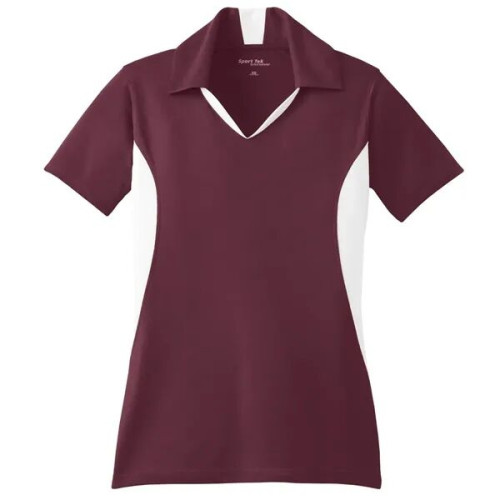 Sport-Tek Women's Side Blocked Micropique Sport-Wick Polo.