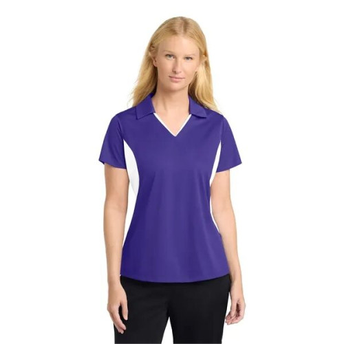 Sport-Tek Women's Side Blocked Micropique Sport-Wick Polo.