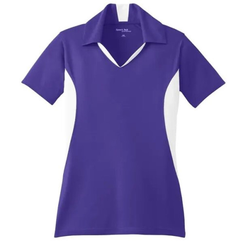 Sport-Tek Women's Side Blocked Micropique Sport-Wick Polo.