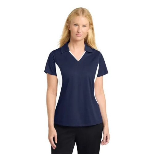 Sport-Tek Women's Side Blocked Micropique Sport-Wick Polo.