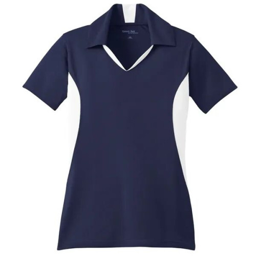 Sport-Tek Women's Side Blocked Micropique Sport-Wick Polo.