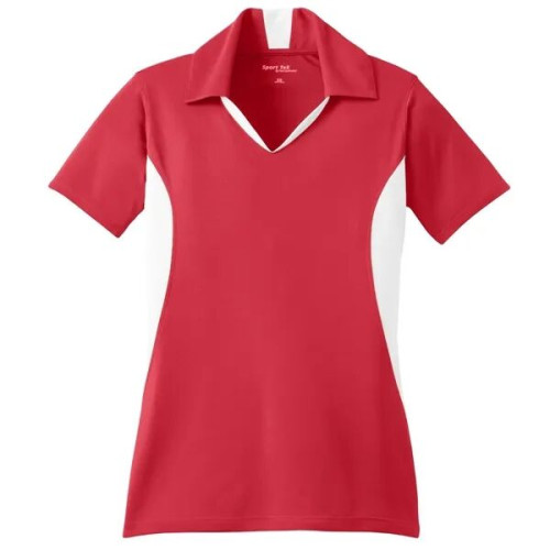 Sport-Tek Women's Side Blocked Micropique Sport-Wick Polo.