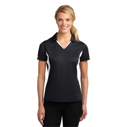 Sport-Tek Women's Side Blocked Micropique Sport-Wick Polo.