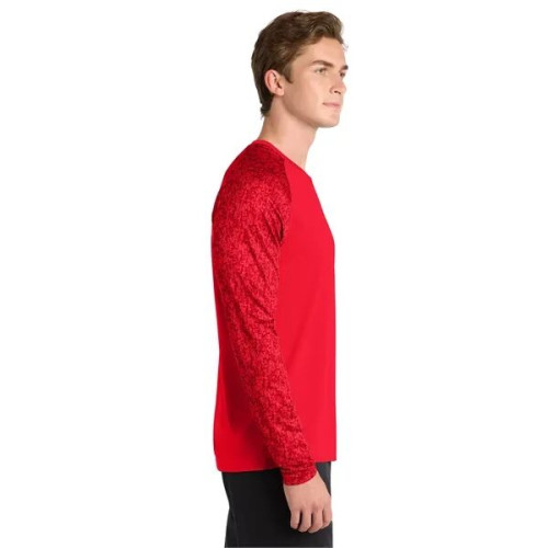 Sport-Tek Long Sleeve Digi Camo Tee.