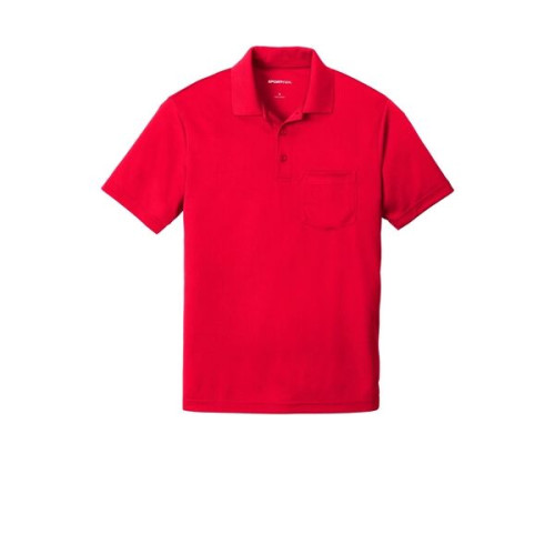 Sport-Tek PosiCharge RacerMesh Pocket Polo.