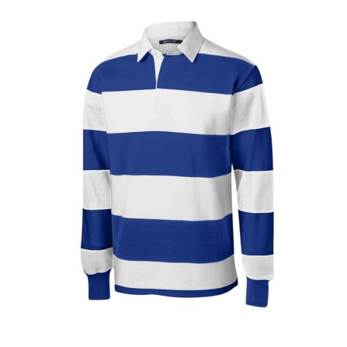 Sport-Tek Classic Long Sleeve Rugby Polo.