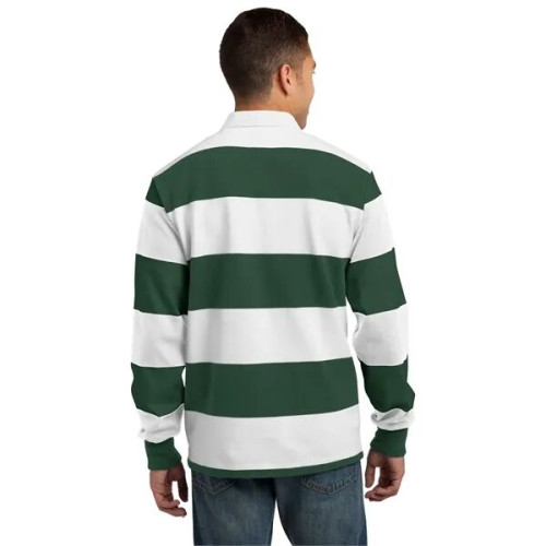 Sport-Tek Classic Long Sleeve Rugby Polo.