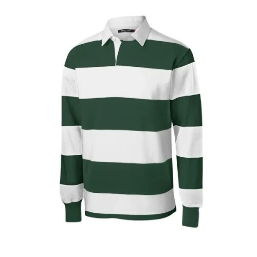 Sport-Tek Classic Long Sleeve Rugby Polo.