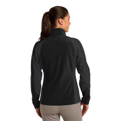 Sport-Tek Women's Colorblock Soft Shell Jacket.