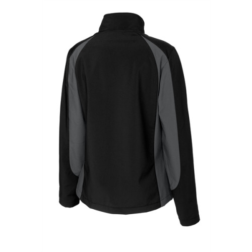 Sport-Tek Women's Colorblock Soft Shell Jacket.