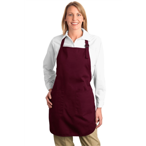 Port Authority Full-Length Apron with Pockets.