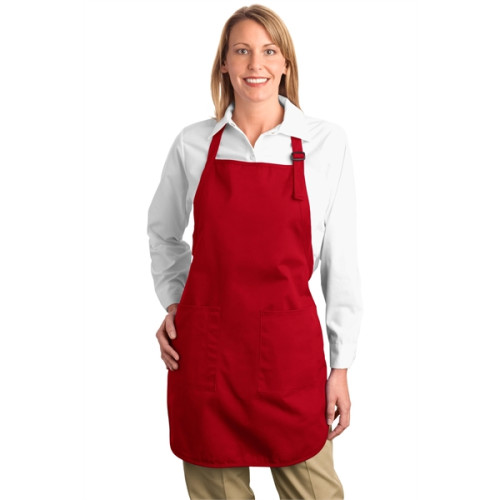 Port Authority Full-Length Apron with Pockets.