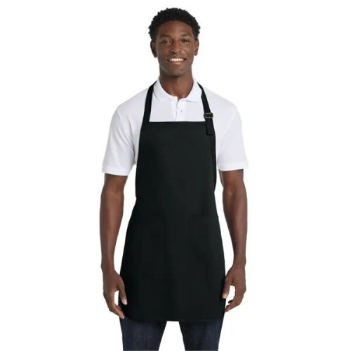 Port Authority Full-Length Apron with Pockets.