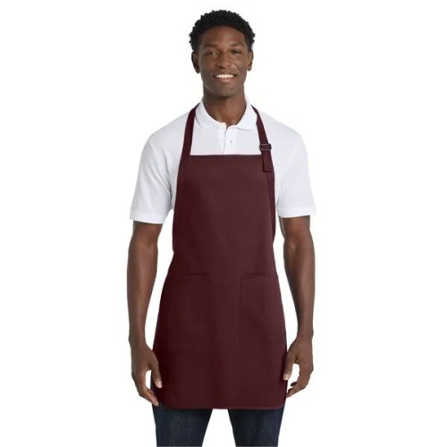 Port Authority Full-Length Apron with Pockets.
