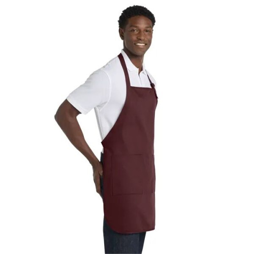 Port Authority Full-Length Apron with Pockets.