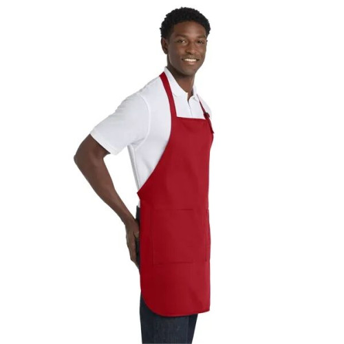 Port Authority Full-Length Apron with Pockets.