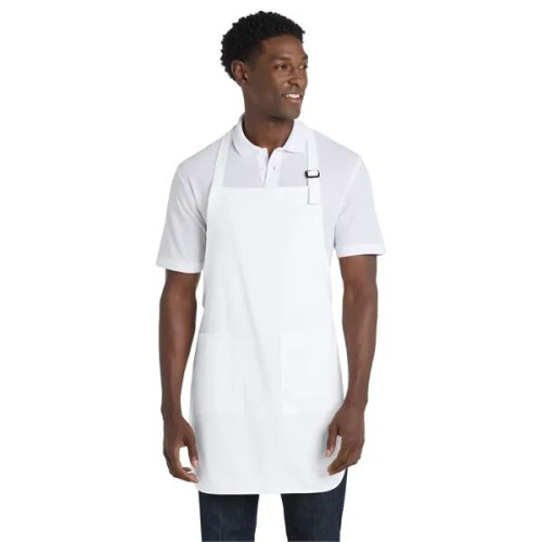 Port Authority Full-Length Apron with Pockets.