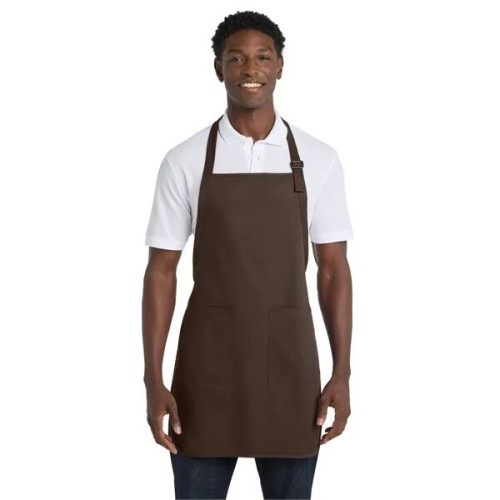 Port Authority Full-Length Apron with Pockets.