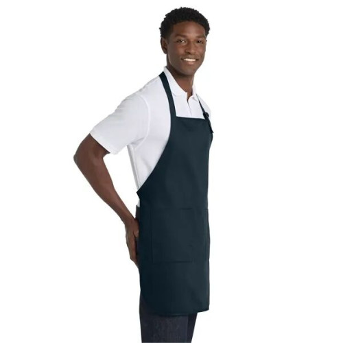 Port Authority Full-Length Apron with Pockets.
