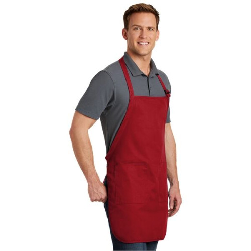 Port Authority Full-Length Apron with Pockets.