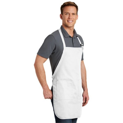 Port Authority Full-Length Apron with Pockets.