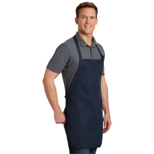 Port Authority Full-Length Apron with Pockets.