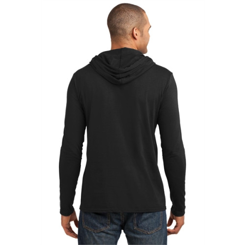 Gildan 100% Ring Spun Cotton Long Sleeve Hooded T-Shirt.