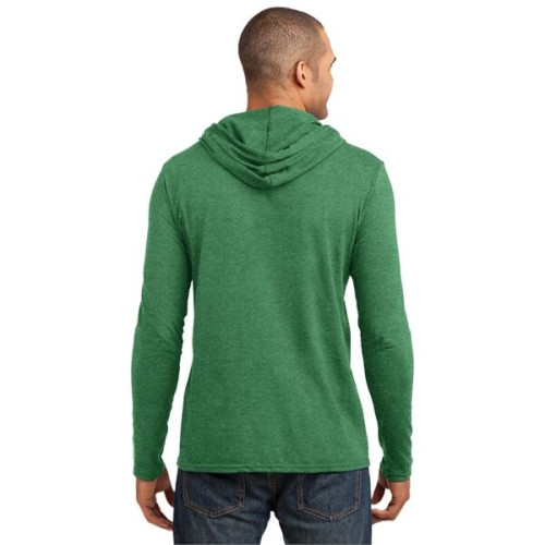 Gildan 100% Ring Spun Cotton Long Sleeve Hooded T-Shirt.