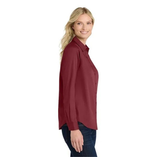 Port Authority Women's Long Sleeve SuperPro React Twill S...