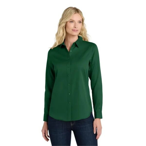 Port Authority Women's Long Sleeve SuperPro React Twill S...