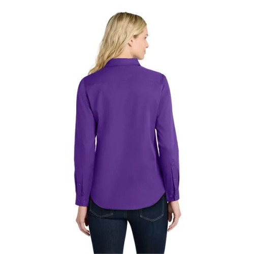Port Authority Women's Long Sleeve SuperPro React Twill S...