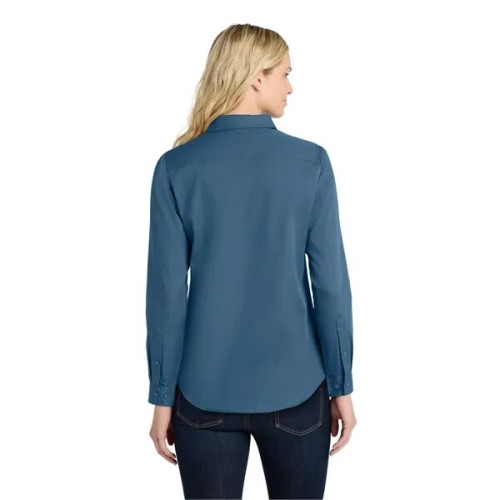 Port Authority Women's Long Sleeve SuperPro React Twill S...
