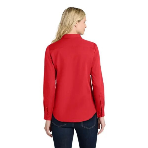 Port Authority Women's Long Sleeve SuperPro React Twill S...