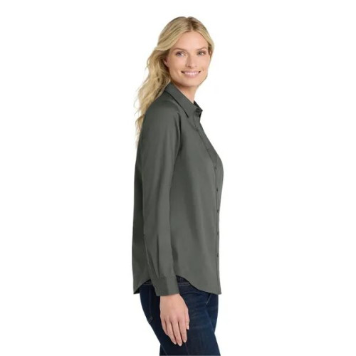 Port Authority Women's Long Sleeve SuperPro React Twill S...