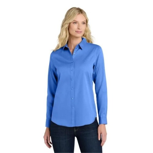 Port Authority Women's Long Sleeve SuperPro React Twill S...