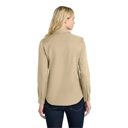 Port Authority Women's Long Sleeve SuperPro React Twill S...