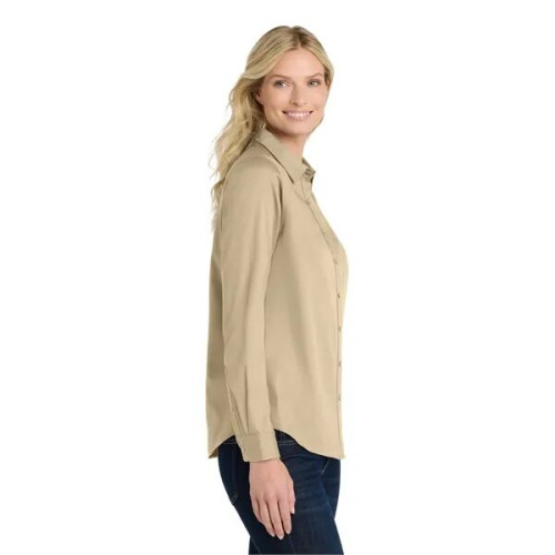 Port Authority Women's Long Sleeve SuperPro React Twill S...